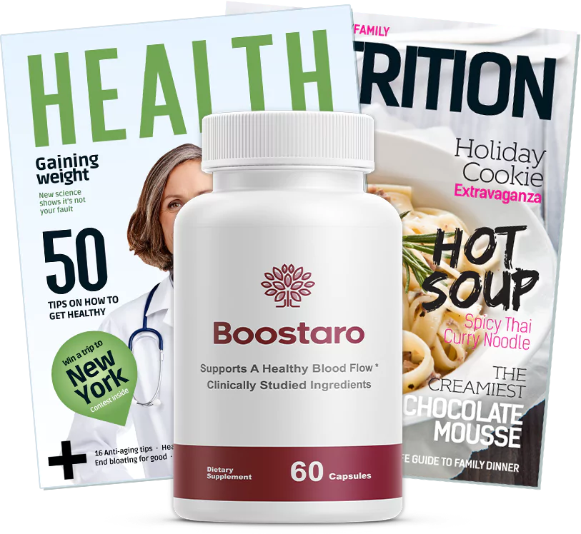 Boostaro male vitality supplement bottle